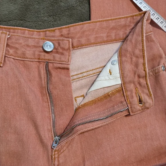 🆕️ GANNI Pink Yarn-Dyed Straight Jeans - Picture 9 of 14